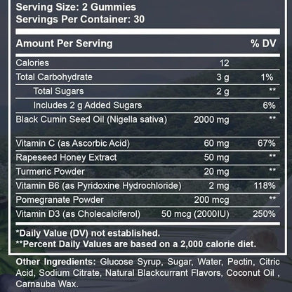 Black Cumin Seed Oil Gummies